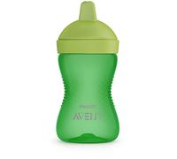 Philips Avent SCF804/03 Gobelet d'apprentissage avec bec verseur avec paille 300 ml - Gobelets d'apprentissage avec bec verseur (Tumbler avec paille, 1,5 mois, vert, garçon/fille, couvercle avec écrou
