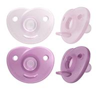 Philips Avent Soothie Heart SCF099/42 Lot de 4 tétines Rose/rose clair 0-3 mois