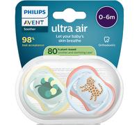 Philips Avent Sucette +0m Air Escargot/Chien 2 Pièces