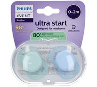 Philips Avent Sucette +0m Start vert/bleu uni Sucette(S) 2 pc(s)