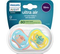 Philips Avent Sucette +18m Ultra Air Grenouille/Singe 2 Pièces