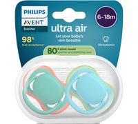 Philips Avent Sucette +6m Air Nachtbleu/Vert 2 Pièces