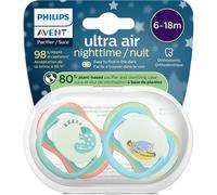 Philips Avent Sucette +6m Air Night Singe/Caméléon 2 Pièces