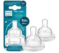 Philips Avent Anti-colic SCY762/02 tétine de biberon anti-colique 1 m+ Slow Flow 2 pcs