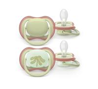 Philips AVENT Sucette Ultra Air Jour & Nuit 18M+ Nature x2 sans BPA