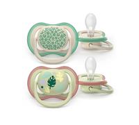 Philips AVENT Sucette Ultra Air jour 0-6M Imprimé Nature 2 pièces sans BPA