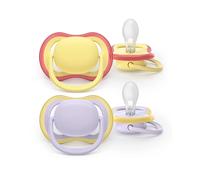 Philips Avent Sucette +0m Air Pistache/Lilas 2 Pièces