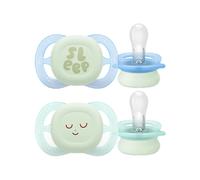 Philips AVENT Sucettes de nuit Ultra Start SCF075/18 – phosphorescentes, sans BPA, lot de 2