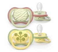 Philips AVENT Sucette Ultra Air +18 mois Menthe/Ivoire Motif – Lot de 2