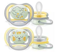 Philips Avent - Lot de 2 Sucettes Ultra Air Nuit Déco 18M+