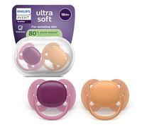 Philips AVENT Sucettes SCF093/03 ultra-douces orthodontiques à partir de 18 mois - lot de 2