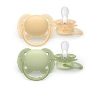 Philips AVENT Sucette Ultra Soft 0-6 mois Forest Friends bleu imprimé Lot de 2