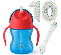 Philips Avent Tasse à bec SCF79601 Paille 200ml 10x Sécurité enfants