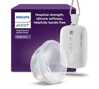 Philips Avent - Tire-lait électrique simple mains libres, moteur de qualité hospitalière, imite le rythme de succion de bébé, jusqu'à 85 aspirations par min, 1 bouteille, 2 téterelles, SCF531/11