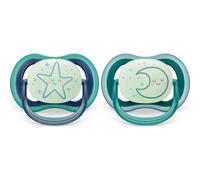 Philips Avent Ultra Air Nighttime 6-18M Étoile Bleu 2 Sucettes