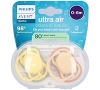 Philips Avent Ultra Air Sucette +0m beige/vert Sucette(S) 2 pc(s)