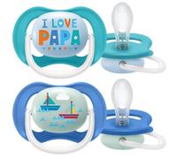 Philips Avent Ultra Air Sucette,6-18 Mois, Garçon - 2 Pièces