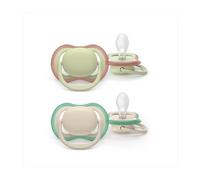 Philips AVENT Sucette Ultra Air Jour 6-18 mois Sans BPA Uni Nature x2
