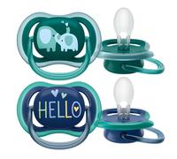 Philips Avent Ultra Air Sucette rigide,18+ mois, Garçon - 2 pièces