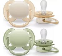 Philips Avent Ultra Soft Chupete 0-6M Beige/Verde 2uds