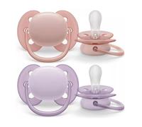 Philips Avent Ultra Soft Chupete 0-6M Rosa Lila 2uds