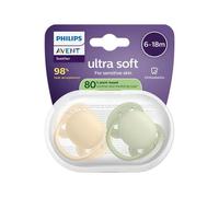 Lot de 2 sucettes ultra soft 0-6 mois forest friends bleu imprimé TU