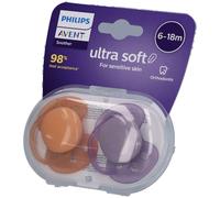 Philips Avent Chupete Ultra Soft 6-18m Rosa 2uds