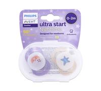 Lot De 2 Sucettes Ultra Start 0/2 Mois Night - Philips Avent