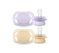 Philips Avent Ultra Start Sucette Orange Lilas 0-2M 2uts