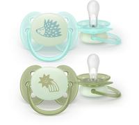 Philips Avent Ultrasoft Night SCF094/01 0-6m tétine Neutral 2 pcs