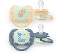 Philips Avent Ultrasoft Night SCF094/03 6-18m tétine Neutral 2 pcs