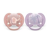 Philips Avent Ultrasoft SCF091/09 0-6 m tétine Animal Girl 2 pcs