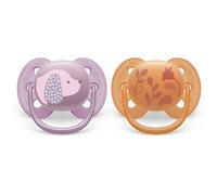 Philips Avent Ultrasoft SCF091/18 6-18 m tétine Animal Girl 2 pcs