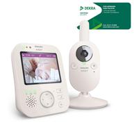 AVENT Philips Babyphone vidéo Premium, Certifié DEKRA, privé et sécurisé avec caméra et Audio, écran de 3,5", Zoom x4, Vision Nocturne, berceuses, température ambiante, 12h en Mode Eco, SCD891/26