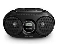 PHILIPS AZ215B - Boombox Lecteur CD - Radio FM - Amplification des basses - Noir