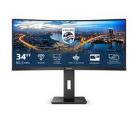 Philips B Line 346B1C - Écran LED - incurvé - 34" - 3440 x 1440 UWQHD @ 100 Hz - VA - 300 cd/m² - 3000:1 - 5 ms - HDMI, DisplayPort, USB-C - haut-parleurs - texture noire