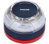 Philips Balise de secours V16 avec géolocalisation et connexion DGT 3.0 - Approbée - Plan de données inclus - Base magnétique - Haute visibilité 1 km - Résistant à la pluie et au vent - Piles AA