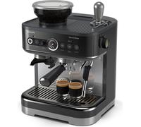 PHILIPS Barista Brew PSA3218/10 - Machine à espresso semi-automatique, 15 bar, moussage du lait à la main, moulin intégré, couleur noir