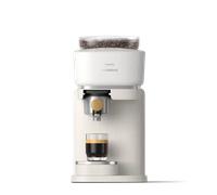 Philips Baristina Machine à expresso, Mouture, tassage et infusion automatiques, 16 bars,Expresso,Lungo, Format compact, Blanc naturel avec porte-filtre en frêne, Machine à café avec broyeur BAR307/20