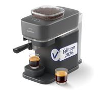 Philips Baristina Machine à expresso, Mouture, tassage et infusion automatiques, 16 bars, Expresso, Lungo, Format compact, Noir avec porte-filtre noir, Machine à café avec broyeur BAR305/60