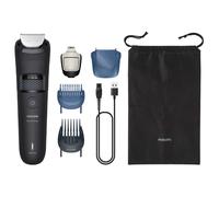 Philips Tondeuse barbe BT5775/15 – Série 5000 – Stylisation avec compartiment à poils – Noir et Bleu