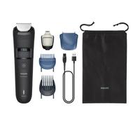 Philips Tondeuse barbe BT5775/15 – Série 5000 – Stylisation avec compartiment à poils – Noir et Bleu