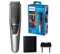 Philips BEARDTRIMMER Series 3000 Barbero BT3216/14 - Depiladoras Para la Barba (0.5 mm. 1 cm. 3.2 cm. 0.5 mm. Barba Larga. Barba Corta. Estilo Barba de Tres días. Gris. Metálico. Plata)