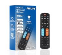 Philips BigEZ OneTouch - Télécommande Universelle à Gros Boutons pour Personnes âgées, Facile à Utiliser, télécommande de Rechange pour Samsung, LG, Sony, Vizio, Roku TV, Boutons rétroéclairés, 2