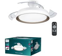 Philips Bliss Plafonnier LED avec ventilateur Or 51cm 4500lm 3 lumières Télécommande
