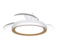 Philips Ventilateur de plafond Bliss 106 cm LED réglable 28 W 4500 lm télécommande Doré