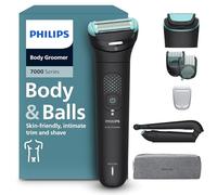 Philips Bodygroom série 7000 - tondeuse hommes avec tête flexible 2D, système de rasage Triple protection, têtes interchangeables, zones intimes, 100% étanche, autonomie 120 min, modèle BG7480/15