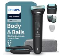Philips Bodygroom série 7000 - tondeuse hommes avec tête flexible 2D, système de rasage Triple protection, têtes interchangeables, zones intimes, 100% étanche, autonomie 120 min, modèle BG7480/15