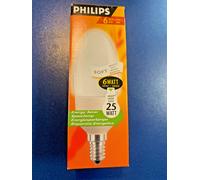 Philips Bougie Douce Blanche 6 Watt E14 ES 220-240V 50-60Hz 6000h 230LM