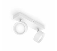 Philips - Bracia Spot pour plafond LED à 2 lampes, blanc